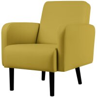 PAPERFLOW Fauteuil LISBOA, habillage simili cuir, vert