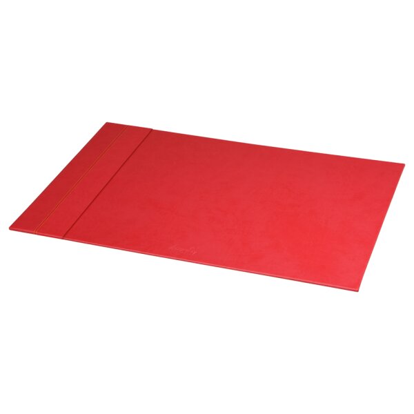 RHODIA Sous-main, en similicuir, coquelicot