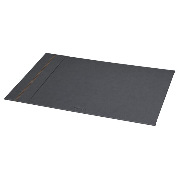 RHODIA Sous-main, en similicuir, bleu nuit