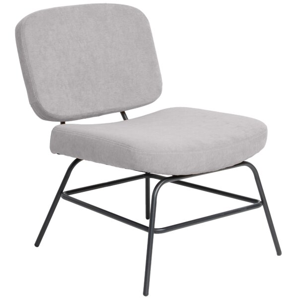 PAPERFLOW Fauteuil visiteur CURVE, anthracite