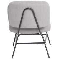 PAPERFLOW Fauteuil visiteur CURVE, gris