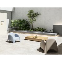 PAPERFLOW Siège en plastique DUMBO, bleu, set de 4