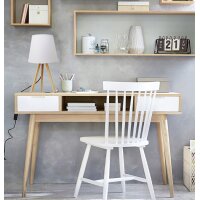 UNiLUX Lampe de table à LED KATY, blanc / bambou