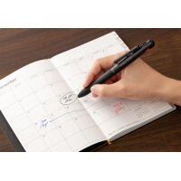 Pentel Mehrfarb-Druckkugelschreiber Calme-3, schwarz