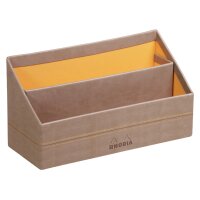 RHODIA Porte-courrier, en simili cuir, bleu nuit