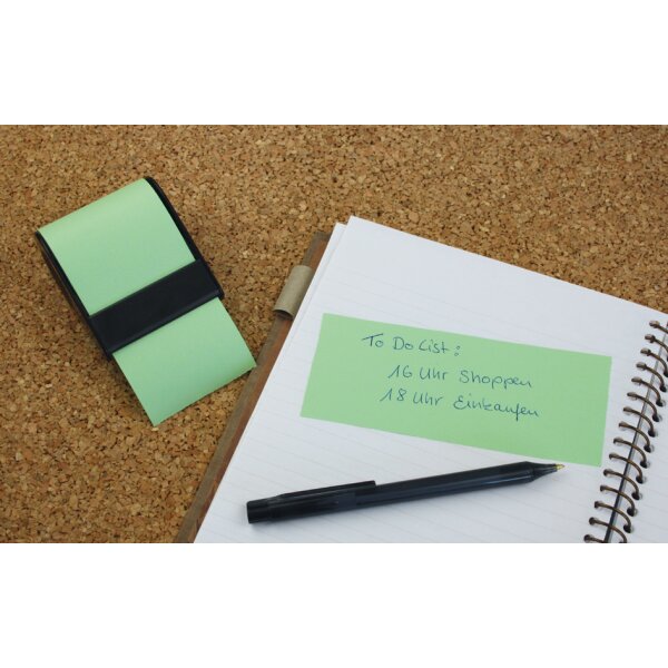 RNK Verlag Rouleau de notes adh&eacute;sives rechargeable, bleu