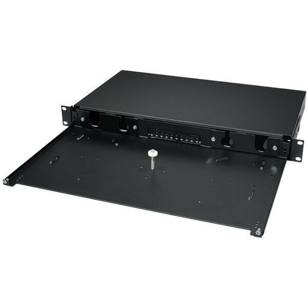 LogiLink Frontblende für 19" Spleissbox, 24 Ports, lichtgrau