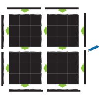 miltex Abschlussleiste NR inkl. Ecke, gelb, weiblich