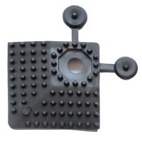 miltex Eckstück Yoga Grip Ultra, 60 x 60 mm, schwarz