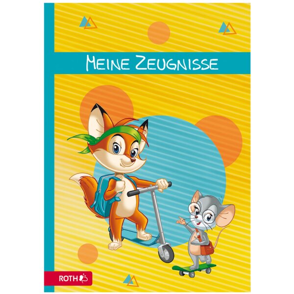ROTH Zeugnismappe Fredo &amp; Fitzi, DIN A4, mit Design