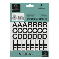 EXACOMPTA Lettres auto-adhésives A-Z, 40 mm, noir