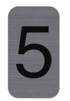 EXACOMPTA Selbstklebeschild Zahl "5", 25 x 44 mm