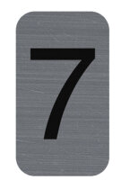 EXACOMPTA Selbstklebeschild Zahl "7", 25 x 44 mm