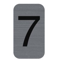 EXACOMPTA Selbstklebeschild Zahl "7", 25 x 44 mm