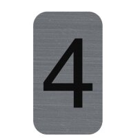 EXACOMPTA Plaque de signalisation chiffres 7, 25 x 44 mm