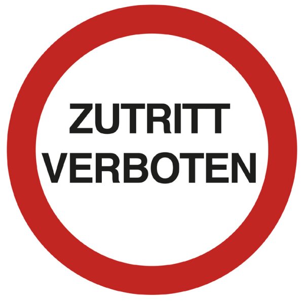 EXACOMPTA Plaque de signalisation Interdit de marcher