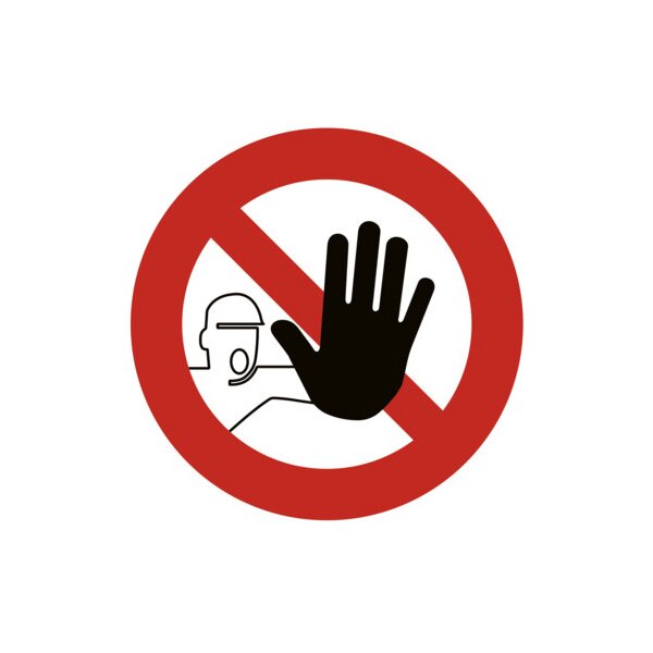 EXACOMPTA Plaque de signalisation Interdit de marcher