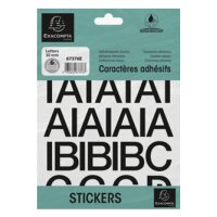 EXACOMPTA Lettres auto-adhésives A-Z, 30 mm, noir