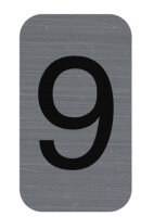 EXACOMPTA Selbstklebeschild Zahl "9", 25 x 44 mm