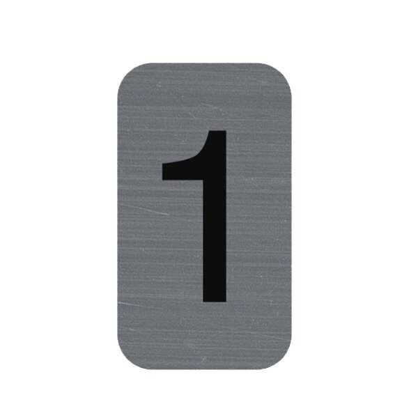 EXACOMPTA Plaque de signalisation chiffres 1, 25 x 44 mm