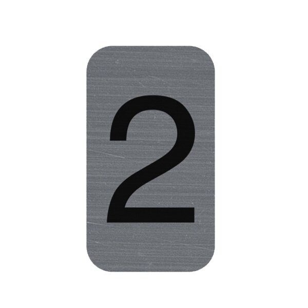 EXACOMPTA Plaque de signalisation chiffres 1, 25 x 44 mm