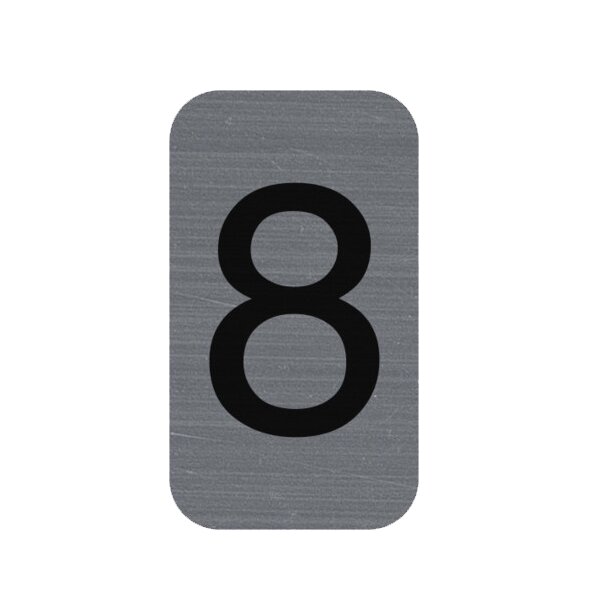 EXACOMPTA Plaque de signalisation chiffres 1, 25 x 44 mm
