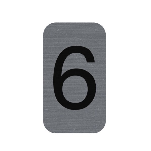 EXACOMPTA Plaque de signalisation chiffres 1, 25 x 44 mm