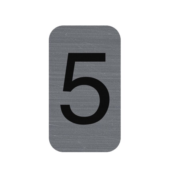 EXACOMPTA Plaque de signalisation chiffres 1, 25 x 44 mm