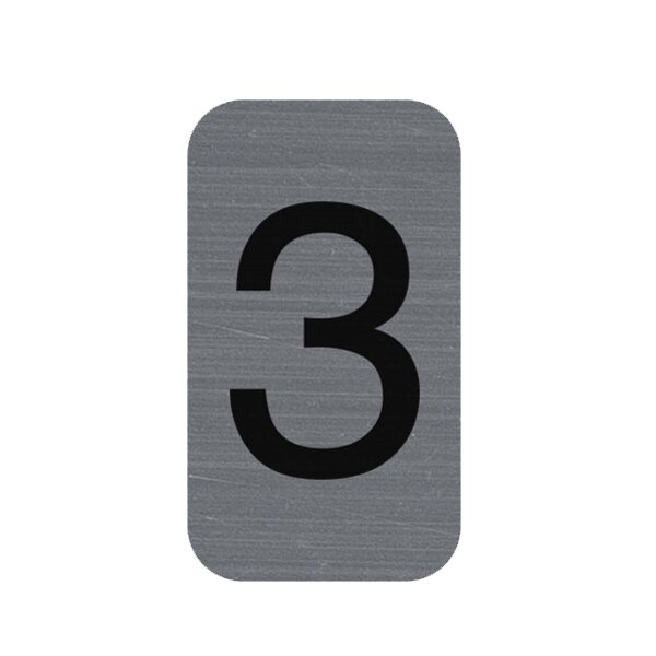 EXACOMPTA Plaque de signalisation chiffres 1, 25 x 44 mm