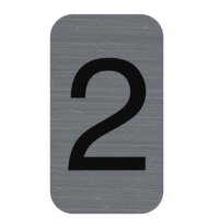 EXACOMPTA Plaque de signalisation chiffres 1, 25 x 44 mm