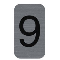 EXACOMPTA Plaque de signalisation chiffres 1, 25 x 44 mm