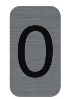 EXACOMPTA Selbstklebeschild Zahl "0", 25 x 44 mm