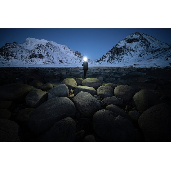 ANSMANN Lampe frontale LED à capteur HD450FRS, 450 lumen