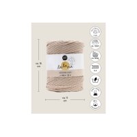 I AM CREATIVE Macrame Rope 6203.03 beigee 2mm, 500g