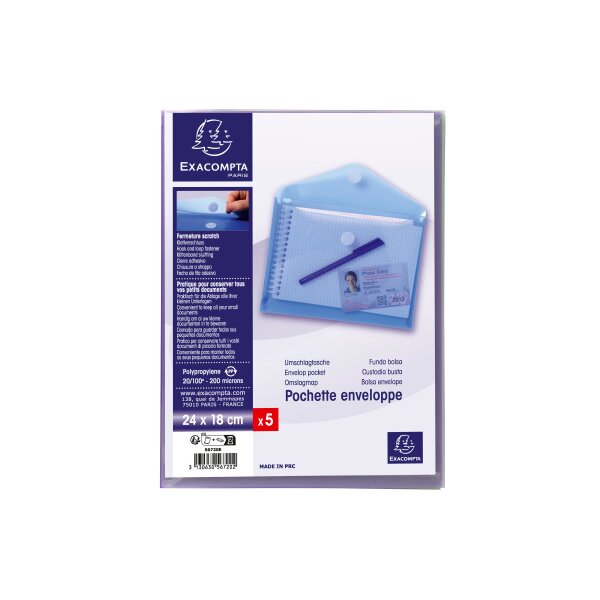 EXACOMPTA Dokumententasche A5 56720E PP, sortiert