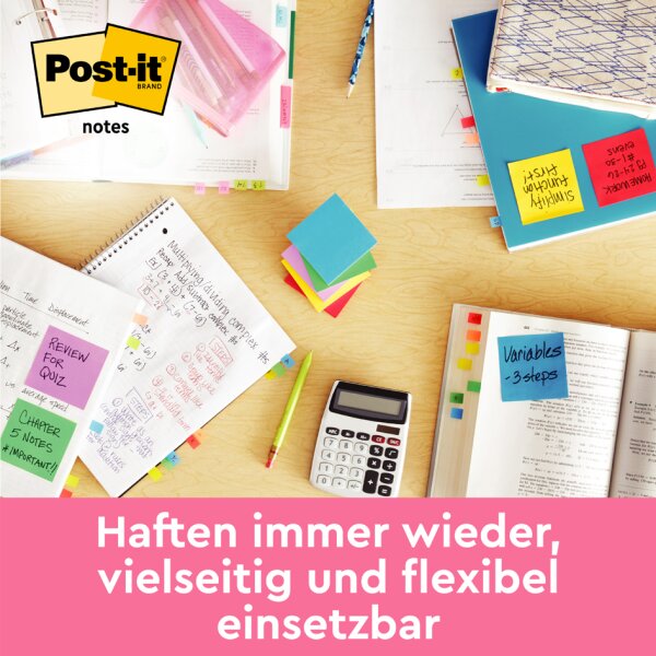 Post-it Bloc-note cube notes, 76 x 76 mm, multicolore