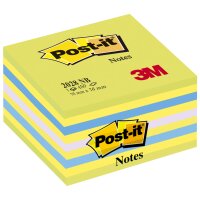 Post-it Bloc-note cube notes, 76 x 76 mm, multicolore