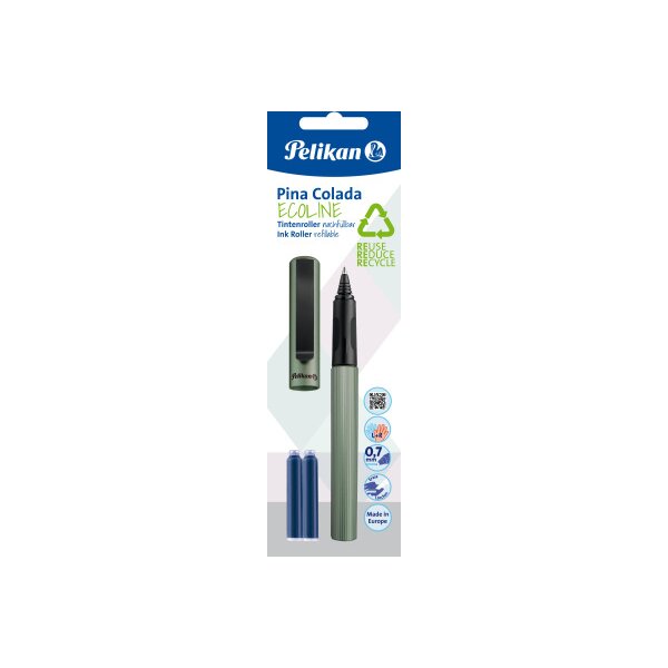 PELIKAN Tintenroller Pina Colada 0.7mm 7191150 Eco-Line, olive