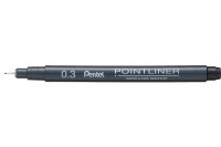 PENTEL Fineliner Pigment 0.03 mm S20P-03A POINTLINER,...