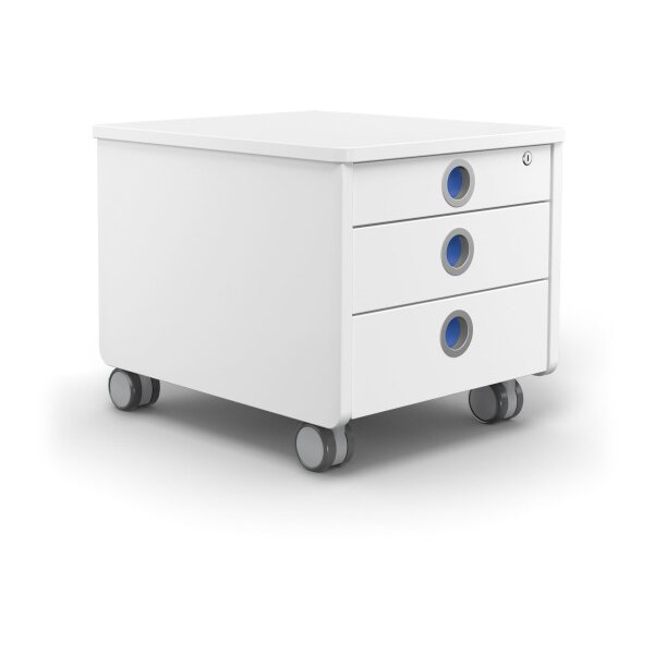 MOLL Rollcontainer 43x54x43cm 100 2660 204 3 Schubladen, f&uuml;r Kinder