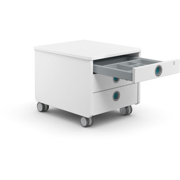MOLL Rollcontainer 43x54x43cm 100 2660 204 3 Schubladen, f&uuml;r Kinder