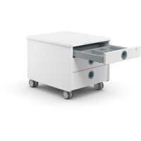 MOLL Rollcontainer 43x54x43cm 100 2660 204 3 Schubladen, für Kinder