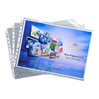 EXACOMPTA Zeigetaschen, genarbt A3 6210E PP, gelocht, 100my