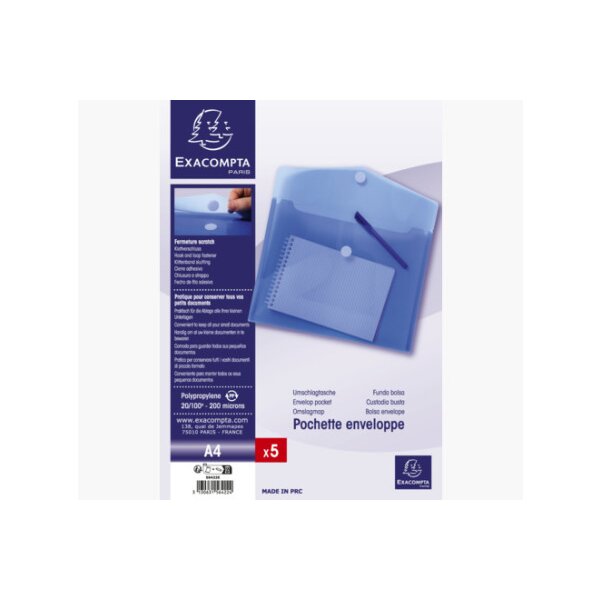 EXACOMPTA Dokumententasche A4 56422E PP, blau