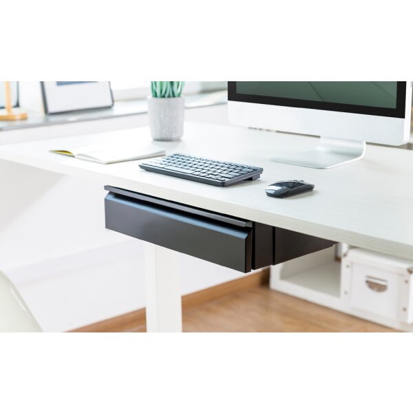 DIGITUS Tiroir de bureau, noir-mat