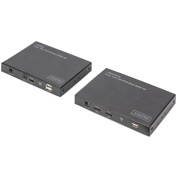 DIGITUS Kit dextension KVM HDMI 4K, 70 m