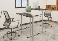 DIGITUS Schreibtischgestell, höhenverstellbar, grau