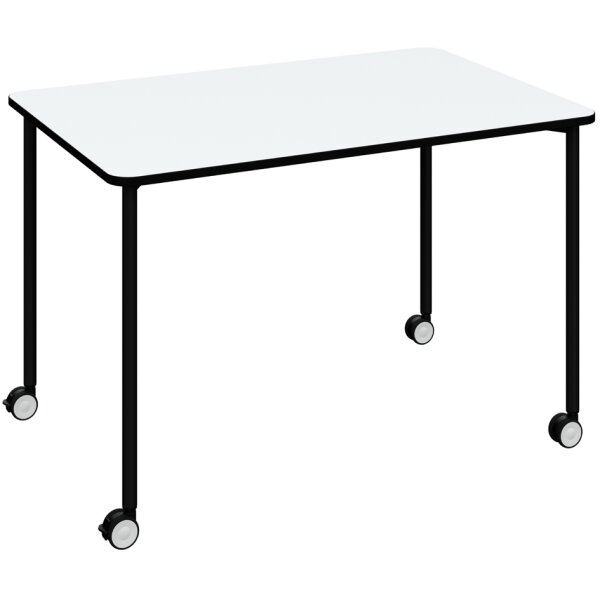PAPERFLOW Table mobile FLEX OFFICE, rectangulaire, noir