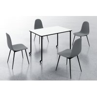 PAPERFLOW Table mobile FLEX OFFICE, rectangulaire, noir