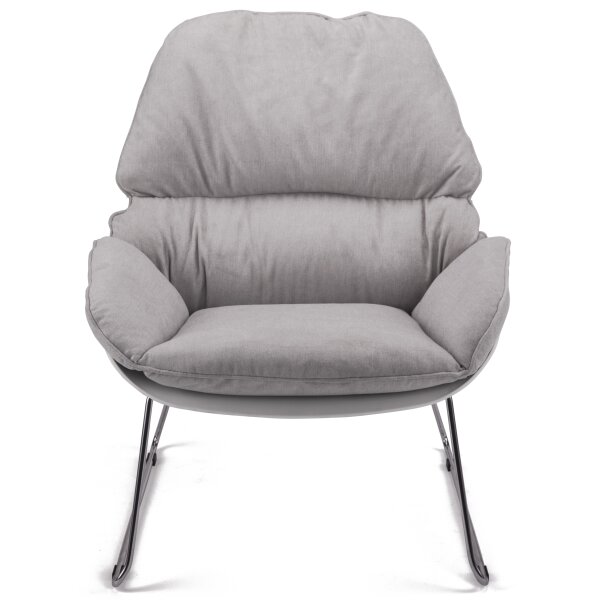 PAPERFLOW Fauteuil visiteur LAZY, blanc/gris